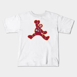 Jumping Miami Heat Gingerbread Man Kids T-Shirt